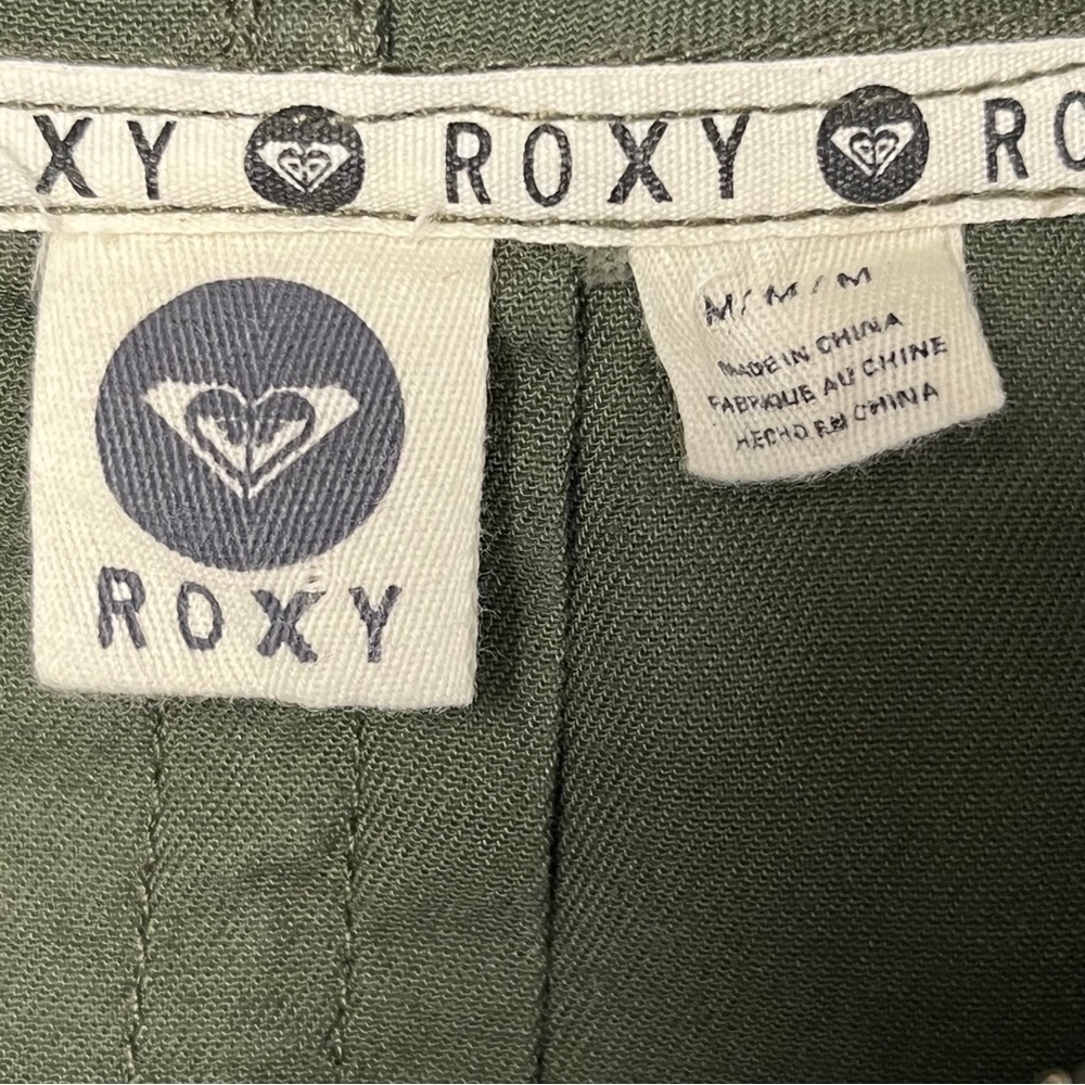 Roxy Overhaul Olive Green Hooded Jacket Size Medium - Picture 9 of 10